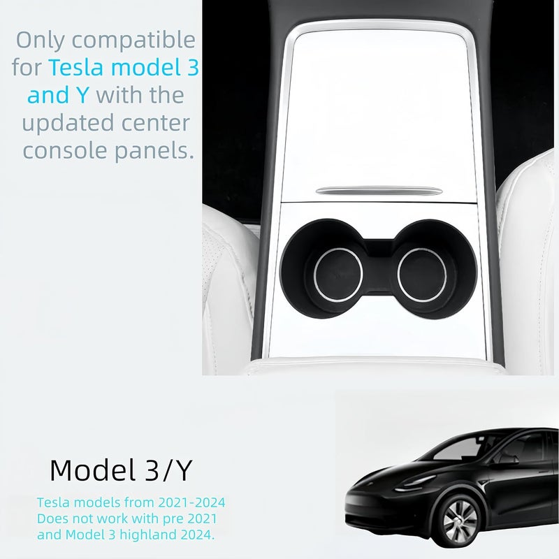 frani Center Console Wrap (White Edition) Designed for Tesla Model 3/Y 2021-2025,Tesla Center Console cover for Model 3/Y(Not for Model 3 Highland 2024-2025) - Image 2